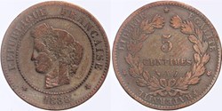 F-118 - Troisième République - Cérès - 5 c. - 1888 A