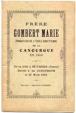 1913 - Frère Gombert Marie
