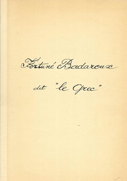 1983 - Fortuné Badaroux dit "Le Grec"