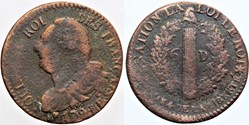 R-33 - Louis XVI - 6 deniers - 1792, Strasbourg