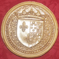 Sceau en faïence, Catherine de Médicis