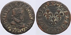 Dy 1362 - Louis XIII - Double tournois - 1619, Poitiers