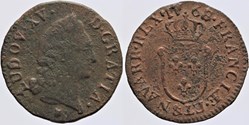 Dy 1697 - Louis XV - 1/2 sol - 1768, Aix