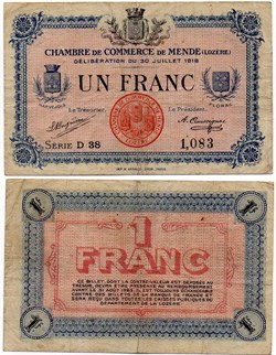 1 franc C.C.M. - Série D38
