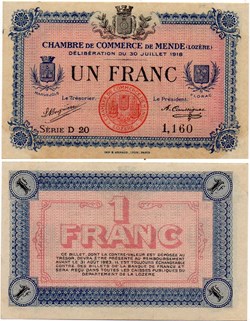 1 franc C.C.M. - Série D20