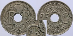 F-171 - Lindauer - 25 c. - 1918 fautée