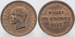 1851 - Second Empire - Essai - 1 centime
