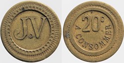 Jeton à consommer - 20 centimes