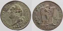 R-40 - Louis XVI - 15 sols - 1791, Paris