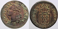 R-01 - Louis XVI - Liard - 1791, Bordeaux