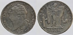 R-46 - Louis XVI - Ecu - 1793, Montpellier