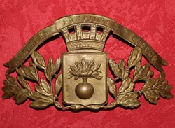 Plaque frontale de casque de pompier de Lozère
