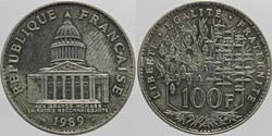 F-451 - Panthéon - 100 fr. - 1989
