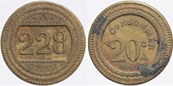 Jeton à consommer - 20 centimes
