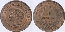 F-118 - Troisième République - Cérès - 5 c. - 1896 A