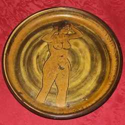 Faïence - plat, J.-P. Daveluy