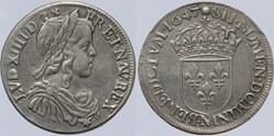 Dy 1470 - Louis XIV - Demi écu - 1647, Montpellier
