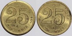 Jeton à consommer - 25 centimes