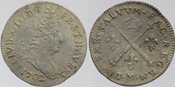 Dy 1567 - Louis XIV - 5 sols aux insignes - 1702 Toulouse