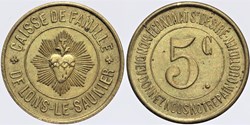 39 - Lons-Le-Saunier - 5 centimes