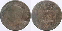F-116 - Second Empire - 5 centimes - 1856 W