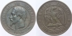 F-133 - Second Empire - 10 centimes - 1854 D