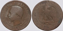 F-133 - Second Empire - 10 centimes - 1856 D