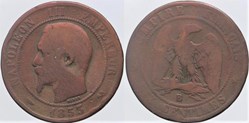 F-133 - Second Empire - 10 centimes - 1853 B