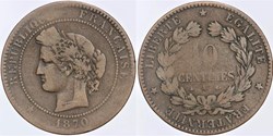 F-135 - Troisième République - Cérès - 10 c. - 1870 A