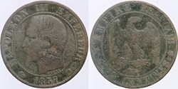 F-116 - Second Empire - 5 centimes - 1857 K