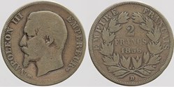 F-262 - Second Empire - 2 francs - 1856 D