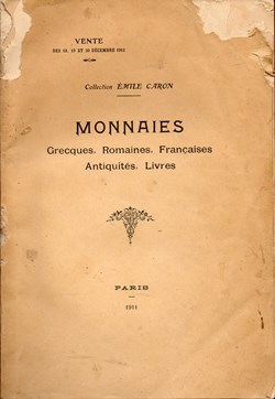 1911 - Vente collection A. Caron