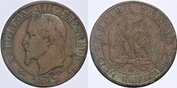 F-117 - Second Empire - 5 centimes - 1863 A