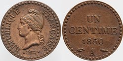F-101 - Seconde République - 1 centime Dupré - 1850 Paris