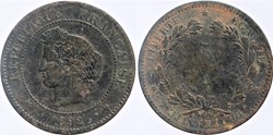 F-118 - Troisième République - Cérès - 5 c. - 1892 A
