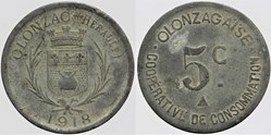 34 - Olonzac- 5 centimes