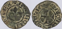 Dy 0395 - Charles VI - Obole Tournois