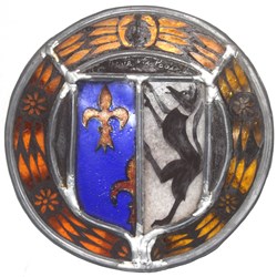 Petit vitrail, Canourgue, G. Milon