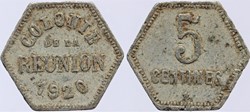 Réunion - Colonie de la Réunion - 5 c