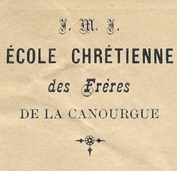 Ecole Chrétienne de la Canourgue (1896)