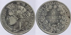 F-327 - Seconde République - 5 francs Cérés - 1850 Bordeaux