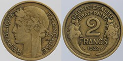 F-268 - Morlon - 2 frs. - 1932 coin bouché