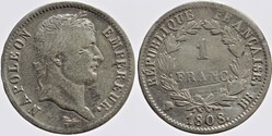 F-204 - Premier Empire - 1 franc - 1808 Strasbourg