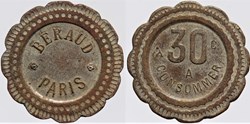 75 - Paris - Beraud, 30 centimes