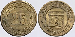 34 - Herault - S.A. - 25 centimes