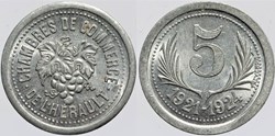 34 - Herault - C.C. - 5 centimes