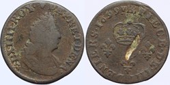 Dy 1591 - Louis XIV - 4 deniers - 1699 Strasbourg