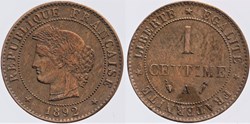 F-104 - Troisième République - Cérès - 1 c. - 1892 A