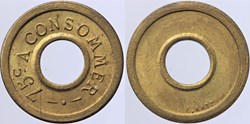 Jeton à consommer - 75 centimes