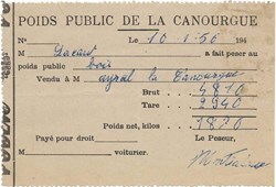 1950 - Poids public de la Canourgue
